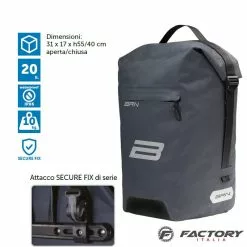 Borsa Bike Travel Posteriore BRN