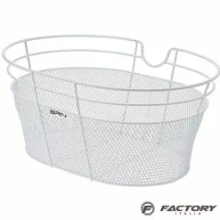 Cesto Bici Anteriore Ovale BRN Fantasy Bianco