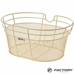 Cesto Bici Anteriore Ovale BRN Fantasy Crema