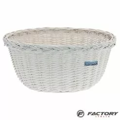 Cesto Bici In Vimini Ovale BRN Olanda Bianco
