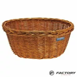 Cestino Bici In Vimini Ovale BRN Olanda Naturale