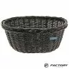 Cesto Bici In Vimini Ovale BRN Olanda Nero