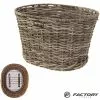 BRN Cesto Bici Vintage Anteriore In Eco-rattan Grigio
