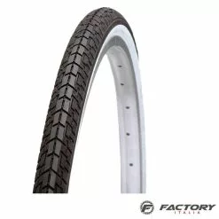 BRN Copertone Bici Vintage Misura 24x 1.75 Nero-bianco