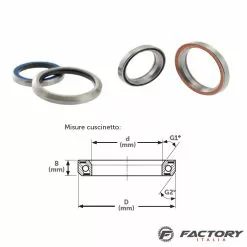 BRN Cuscinetto A Sfera Per Serie Sterzo 27.15x38x6.5