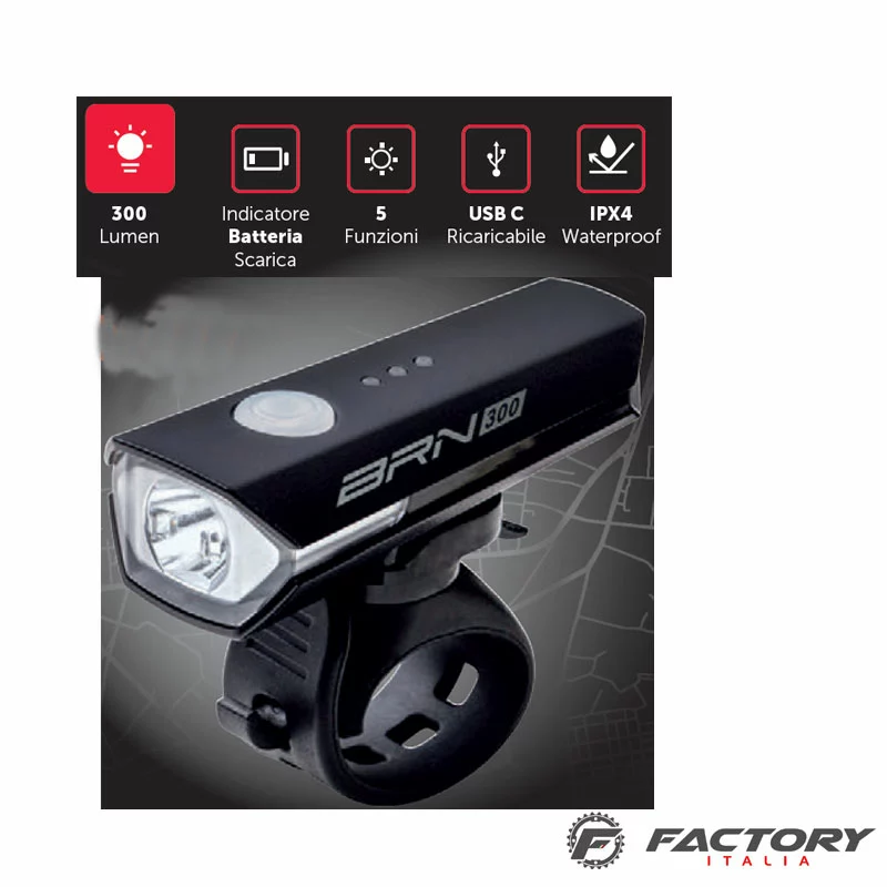 BRN Fanale Bici Anteriore A 1 Superled Sirio 300 1 BRN Fanale Bici Anteriore A 1 Superled Sirio 300