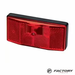 BRN Fanale Bici Portapacchi Posteriore Con Lampadina E Catadiottro