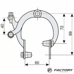 BRN Freno Bici Classico In Acciaio