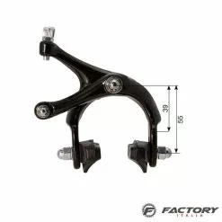 BRN Freno Bici Fixed-corsa In Alluminio Nero