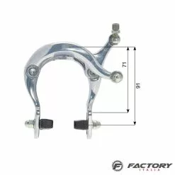 BRN Freno Bici Sincro In Alluminio Olanda Silver