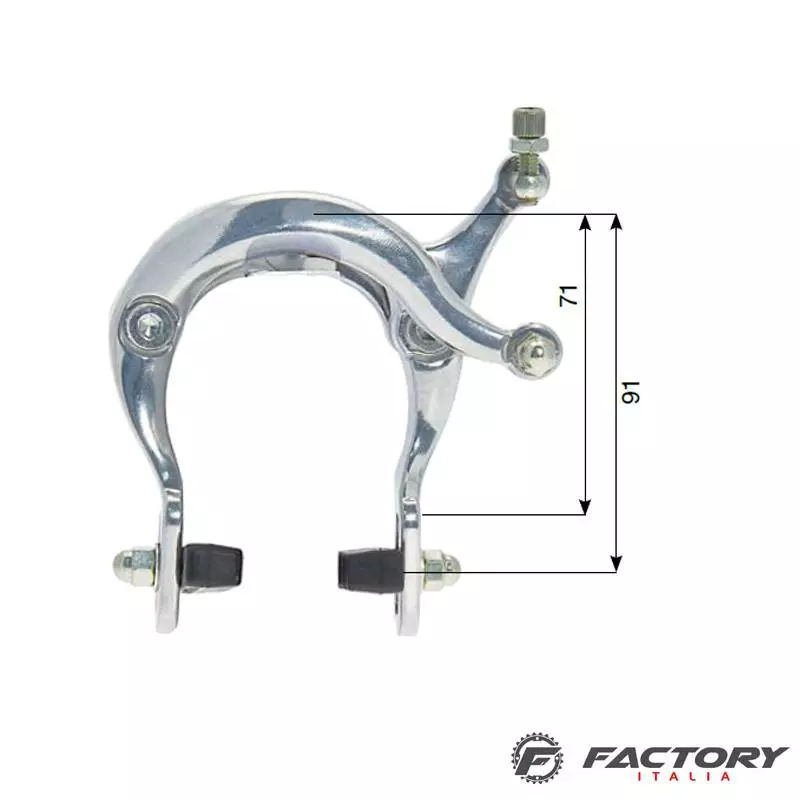 BRN Freno Bici Sincro In Alluminio Olanda Silver 1 BRN Freno Bici Sincro In Alluminio Olanda Silver