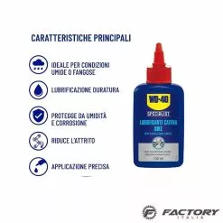 Visualizza Brand Lubrificante Catena Bici WD-40 Condizioni Umide 100ml