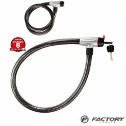 Lucchetto Bici A Cavo Alta Sicurezza BRN Bull Nero