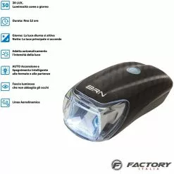 Luce Bici Anteriore USB 700 Lumen BRN