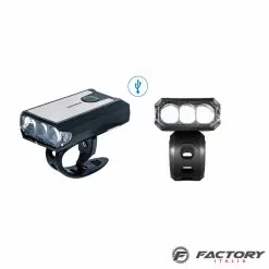 BRN Luce Per Bicicletta Anteriore 3 Led USB