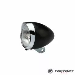 BRN Luce Riflettore Bicicletta A Dinamo Classico Nero