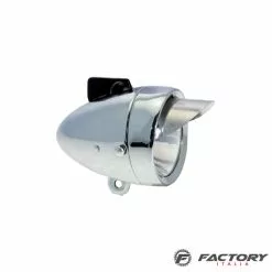 BRN Luce Riflettore Vintage Per Bici A Led Cromato