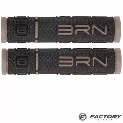 Manopole Bici Gomma Morbida BRN Grigie