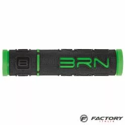 Manopole Bici Gomma Morbida BRN Verdi