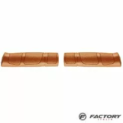 BRN Manopole Bici In Gomma Morbida Trekking Marroni