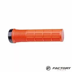 BRN Manopole Bici Pro Ruler Lock Arancioni