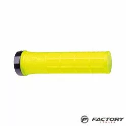 BRN Manopole Bici Pro Ruler Lock Gialle