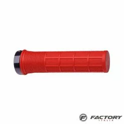 BRN Manopole Bici Pro Ruler Lock Rosse