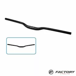 BRN Manubrio MTB Nero In Alluminio Piega 25 Gradi