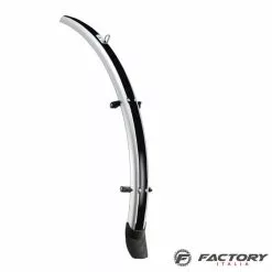 BRN Parafanghi Bici 28 Pollici City Bike In ABS 48 Mm Neri Silver