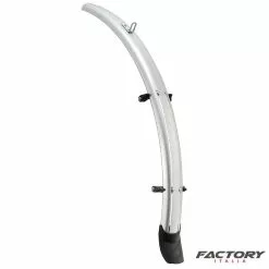 BRN Parafanghi Bici 28 Pollici City Bike In ABS 48 Mm Silver