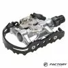 Pedali MTB BRN Doppia Funzione Silver