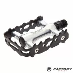 Pedali MTB BRN Neri-silver Alluminio
