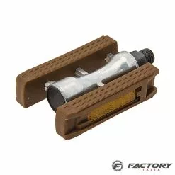 BRN Pedali Bici Sport Alluminio Marroni