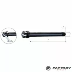 BRN Perno Passante Ghost Posteriore M12XP1.0 Lungo 166 Mm