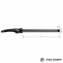 BRN Perno Passante Lever Posteriore M12XP1.75 Lungo 180 Mm