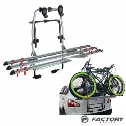 BRN Portaciclo Auto Posteriore Per 3 Biciclette