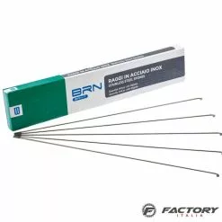 BRN Raggi Ruota Bicicletta In Acciaio Zincati Misura 302 X 2 Mm Con Nipples