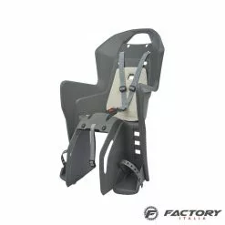 BRN Seggiolino Bici Posteriore Portapacchi Grigio Koolah