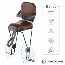 Seggiolino Bici Al Portapacco Marrone BRN Hello