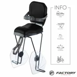 Seggiolino Bici Posteriore Nero BRN Hello