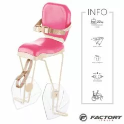 Seggiolino Bici Al Portapacco Rosa BRN Hello