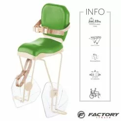 Seggiolino Bici Al Portapacco Verde BRN Hello