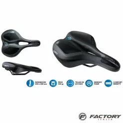 Sella Bicicletta Donna Memory Foam Flow BRN