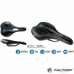 Sella Bicicletta Sport Memory Foam Flow BRN